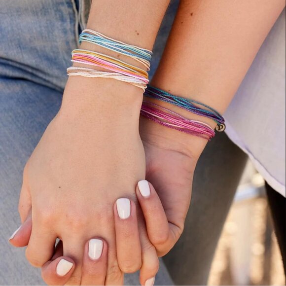 Spring Daze Friendship Bracelet Pack - 5 Cotton Waterproof Stackable Bracelets f - Picture 4 of 6
